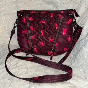 Lug cat print purse